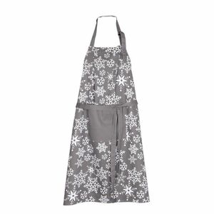 Hópelyhek karácsonyi konyhai kötény szürke, 70 x 90 cm kép