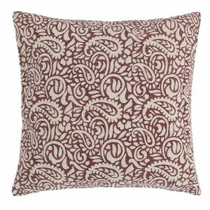 Paula Kasmír párnahuzat, bordó, 45 x 45 cm kép