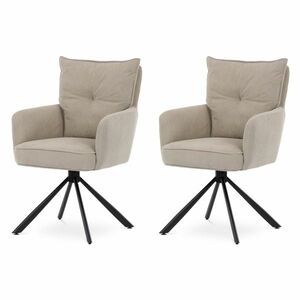 HC-X1128 LAN2 étkezőszék-készlet visszaállító funkcióval, kordbársony, 2 db kép