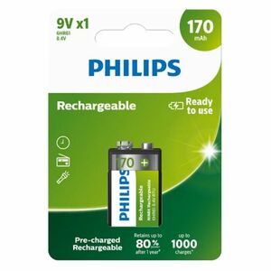 Philips 9 V újratölthető elem kép