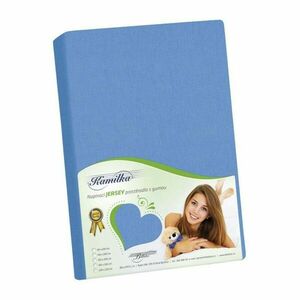 Bellatex Jersey lepedő kék, 90 x 200 cm kép