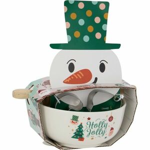 Hóember karácsonyi sütőkészlet – tál, sodrófa, kiszúrók kép