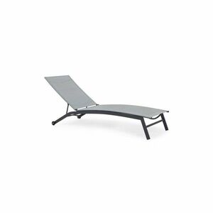 Kerti nyugágy kerekekkel, szürke, 195 x 90 x 63 cm kép