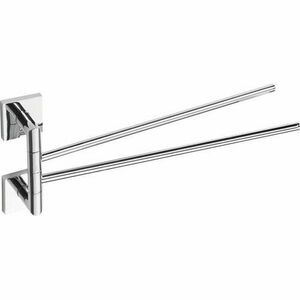 SAPHO XQ405 X-Square dupla törülközőtartó, forgatható, 42 cm, króm kép