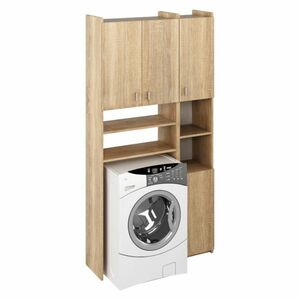 MIRALI szekrény mosógép fölé, sonoma tölgy kép