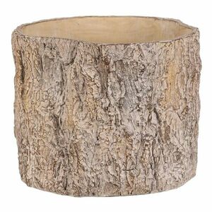 Virágcsomagolás fa kérgét utánzó, 24 x 23 x 18 cm, beton, 24 cm kép
