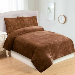 Trinity mikroplüss ágyneműhuzat barna, 140 x 200 cm, 70 x 90 cm kép