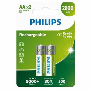 Philips AA 1, 2 V újratölthető elem, 2 db kép