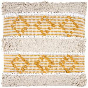 Dekoratív pamut párna narancssárga minta, 45 x 45 cm kép