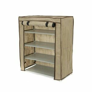 Compactor Oxford textil cipőtartó, 59 x 29 x 70cm, bézs kép