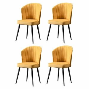 Rubi Yellow and Black étkezőszék szett, 4 db kép