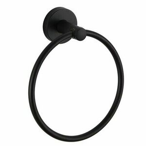 AQUALINE SB206 Samba törülközőtartó kör, fekete kép