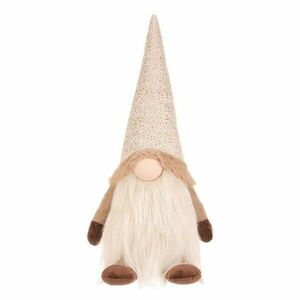 Karácsonyi dekoráció Álló manó, magasság 32 cm, bézs/barna, 32 cm kép