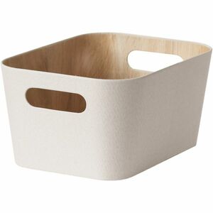 Kitchisimo 2 db tároló kosár szett 31 × 23 × 16cm, krém színű, L kép