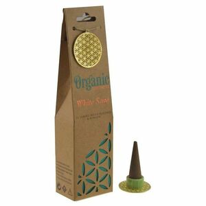 White Sage bio tömjén készlet, 12 db, kerámiaállvánnyal kép
