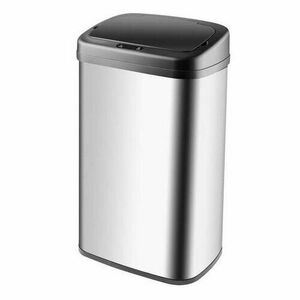 Brilanz Senzo érintésmentes hulladékgyűjtő 50 L, négyzet, rozsdamentes acél kép