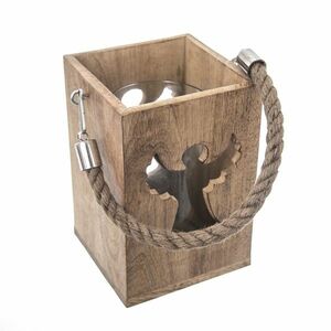 InDecor Angel függő mangófa gyertyatartó, 13, 5 x 13, 5 x 20 cm kép