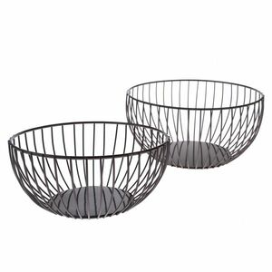 Fém tálak készlet, 2 db, fekete kép