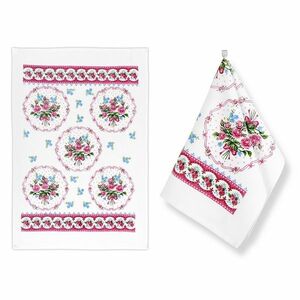 Bellatex Virágok konyharuha, 40 x 60 cm, 2 darabos szett kép