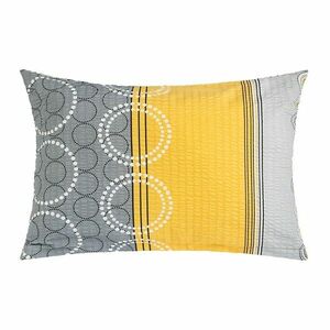 Bellatex Körök párnahuzat szürkéssárga, 50 x 70 cm, 50 x 70 cm kép