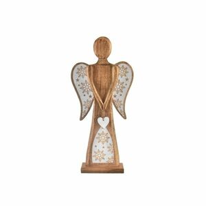 InDecor Karácsonyi angyal mangófából, fehér, 30 x7 x 60 cm kép