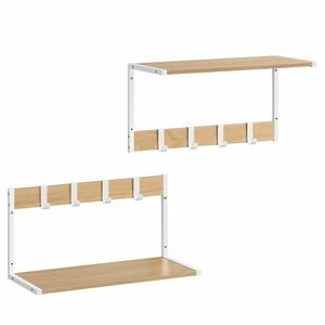 E1083 WT fali polcok szett, fehér, 2 db kép