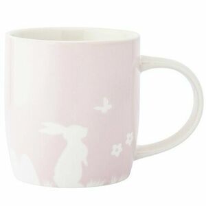 Altom Porcelánový hrnek Zajíc s motýlem, 360 ml, růžová kép