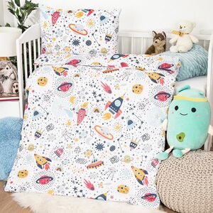4Home Cosmic Adventure gyerek pamut ágyneműhuzat, 100 x 135 cm, 40 x 60 cm kép