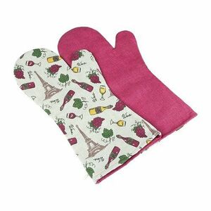 Bellatex Bor grillsütő kesztyű bordó, 22 x 46 cm, 2 db kép