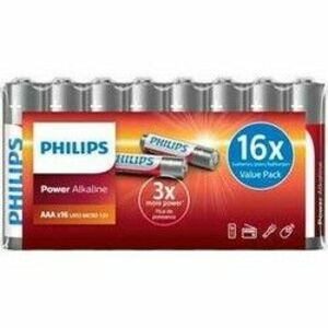 Philips AAA 1, 5 V Power Alkaline elem, 16 db kép
