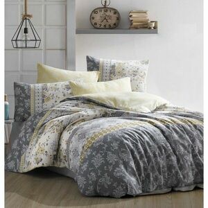 BedTex Vera pamut ágynemét szett szürke, 220 x 200 cm, 2 db 70 x 90 cm kép