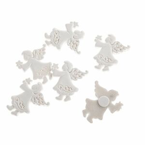 Karácsonyi díszek szettje Angyal, 6 db, polirezín kép