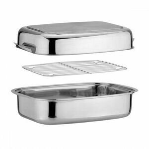 Tescoma szögletes sütőedény fedéllel, 24 x 43 x 17 cm kép