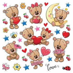 Macik öntapadós dekoráció, 30 x 30 cm kép