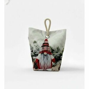 Karácsonyi ajtóütköző Manó piros, 22 x 23 cm kép