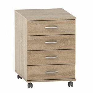 TEMPO ASISTENT 015 görgős komód, sonoma tölgy kép