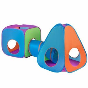 Baby Mix gyerek sátor 3 az 1 -ben narancssárga-kék, 265 x 95 x 94 cm kép