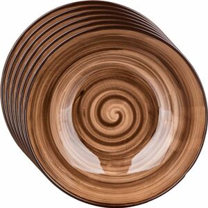 Banquet 6 db mély tányér szett Palas 18 cm, barna kép