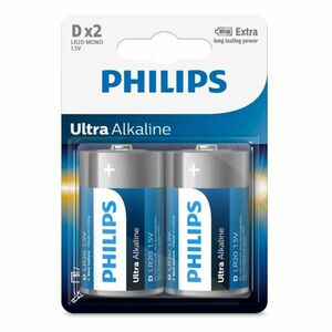 Philips D 1, 5 V Ultra Alkaline elem kép