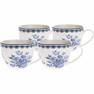 Blue Rose 4 db-os porcelán csészék készlet , 90 ml kép