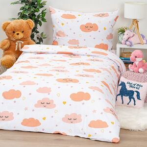 4Home Pink Clouds pamut ágyneműhuzat, 140 x 200 cm, 70 x 90 cm kép
