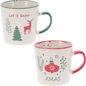 2 db Let It Snow/Xmas 350 ml-es kőagyag bögreszett kép