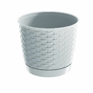 Ratolla Round műanyag virágcserép, 22 m.19, 5cm, 4, 2l, FEH (S449) alátéttel, 22 cm kép