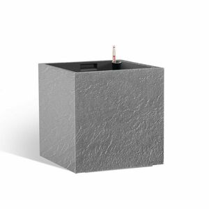 Flower Lover Cubico Stone önöntöző virágtartó, szürke, 27 cm, 27 cm kép