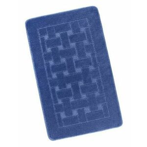Bellatex Bany Fürdőszoba szőnyeg téglalap kék, 60 x 100 cm kép