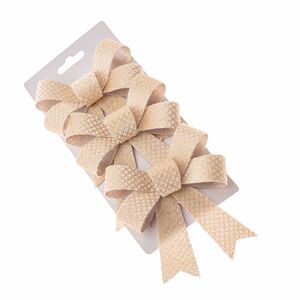 Karácsonyi masni szett 10 x 13 cm, krém színű, 3db kép