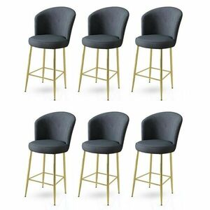 Fora Anthracite and Gold bárszék szett, 6 db, 6 db kép