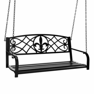 Kerti hintaszék, fekete, ABEA kép