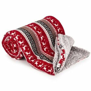 4Home gyapjú hatású pléd Rénszarvasok, 150 x 200 cm kép