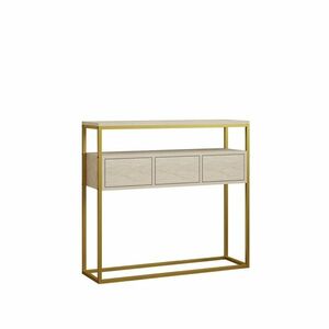 Guarda Travertine and Gold kisasztal kép